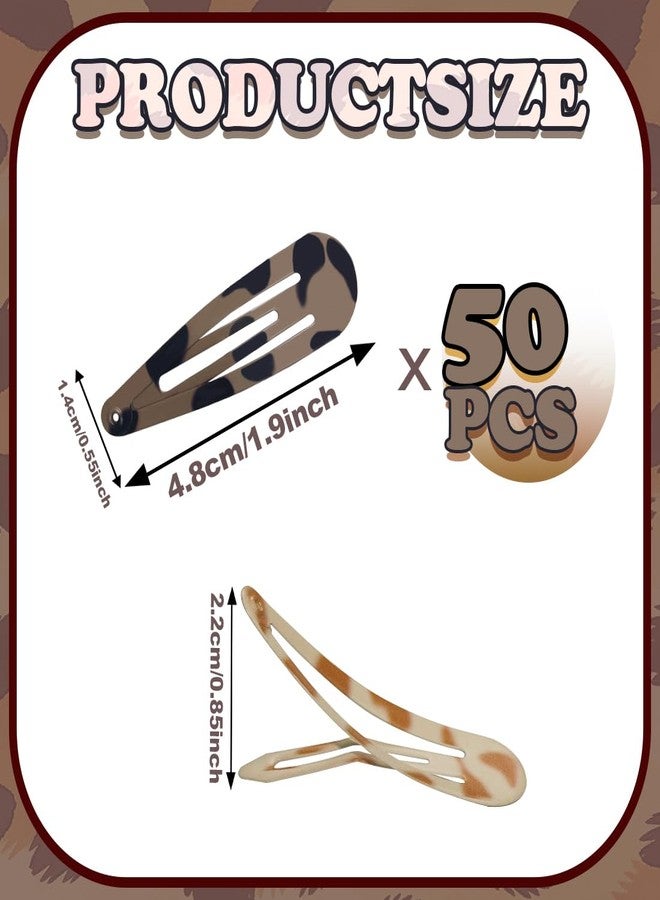 ايلان مجموعة إيلان من 50 قطعة من مشابك الشعر على شكل قطرة ماء للنساء والفتيات، مشابك شعر لطيفة للنساء، إكسسوارات للشعر الناعم والخفيف (5 ألوان) - Image 2